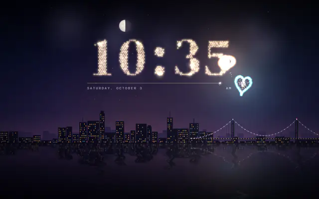 Vista previa de Fireworks Clock