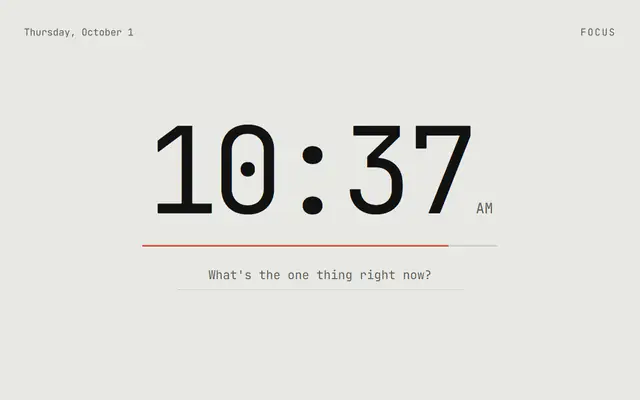 Vista previa de Focus Clock