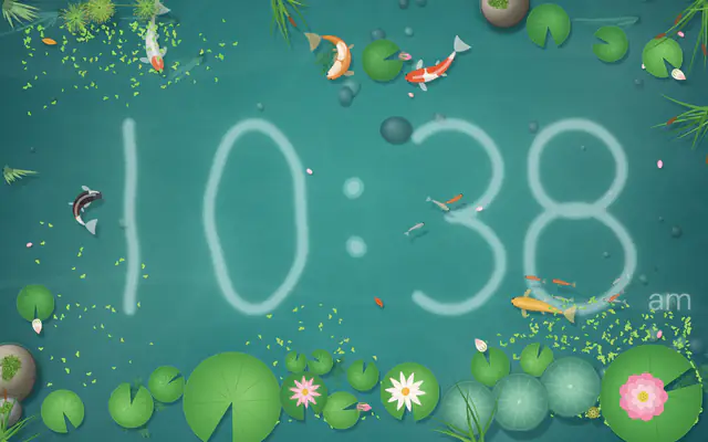 Vista previa de Koi Pond Clock