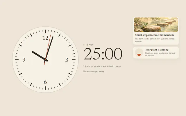 Vista previa de Study Clock