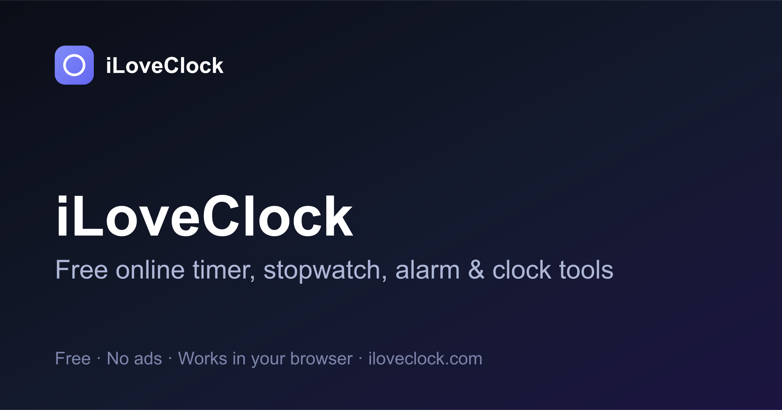 I made an aesthetic clock website as side project. logo